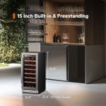 15-Inch Dual Zone Wine Fridge for Home