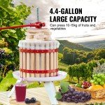 Manual Fruit Wine Press - 4.4 Gallon Capacity