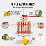 Manual Fruit Wine Press - 4.4 Gallon Capacity