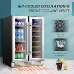 24-Inch Built-In Wine Cooler with Glass Door