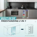24-Inch Built-In Wine Cooler with Glass Door