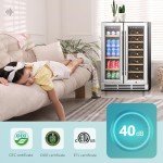 24-Inch Built-In Wine Cooler with Glass Door