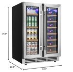 24-Inch Built-In Wine Cooler with Glass Door