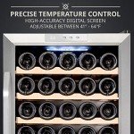 Ivation 34-Bottle Compressor Wine Cooler Refrigerator