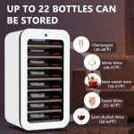 Kalamera 22-Bottle Wine Cooler with Glass Door
