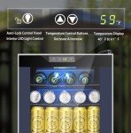 COWSAR Mini Wine Cooler Fridge with Glass Door