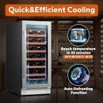 15-Inch Wine Fridge for 33 Bottles
