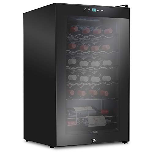 Ivation 24-Bottle Compressor Wine Cooler with Lock