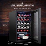 Ivation 24-Bottle Compressor Wine Cooler with Lock