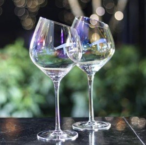 Rainbow Iridescent Wine Glasses - Set of 2