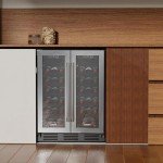 Dual Zone 34-Bottle Wine Cooler with Touchscreen