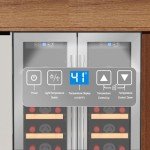 Dual Zone 34-Bottle Wine Cooler with Touchscreen
