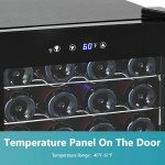 Compact 45-Bottle Wine Cooler Refrigerator