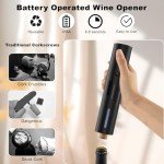 COKUNST Electric Wine Opener with Foil Cutter