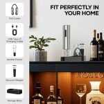 Crenova 6-in-1 Electric Wine Opener Set
