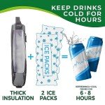 Falcona Golf Cooler Bag with Ice Packs