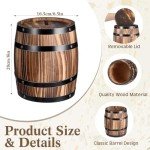 Wine Barrel Design Utensil Crock with Lid