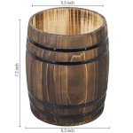 Vintage Wine Barrel Utensil Holder Crock