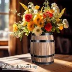Wine Barrel Design Utensil Crock with Lid