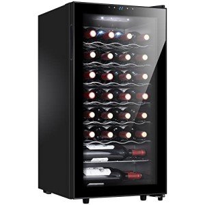 28 Bottle Compact Wine Cooler with Digital Control