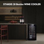 28 Bottle Compact Wine Cooler with Digital Control
