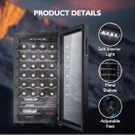 28 Bottle Compact Wine Cooler with Digital Control