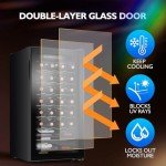 28 Bottle Compact Wine Cooler with Digital Control