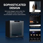 16 Bottle Mirrored Wine Cooler Refrigerator