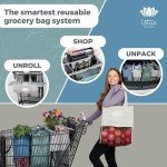 Lotus Trolley Bags: Eco-Friendly Wine & Grocery Set