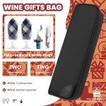 ALLCAMP Wine Tote with Cooler & Picnic Set