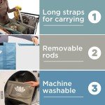 Lotus Trolley Bags: Eco-Friendly Wine & Grocery Set