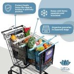Lotus Trolley Bags: Eco-Friendly Wine & Grocery Set