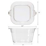 Clear Acrylic Party Tub with Handles - Wine & Beer Chiller