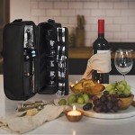 ALLCAMP Wine Tote with Cooler & Picnic Set