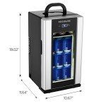 Retro Mini Drink Fridge for Wine and Cans