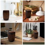 Rustic Wine Barrel Piggy Bank with Lock and Key