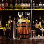 Small Wooden Wine Barrel Decoration for Events