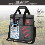 Insulated Wine Tote Bag - 6 Bottle Carrier