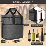 Insulated Wine Tote Bag - 6 Bottle Carrier