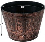 Copper Whiskey Barrel Planters Set of 2