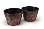 Copper Whiskey Barrel Planters Set of 2