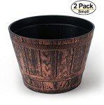 Copper Whiskey Barrel Planters Set of 2