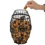 Barrel-Shaped Wine Cork Holder - Perfect Gift