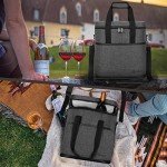 Insulated Wine Tote Bag - 6 Bottle Carrier