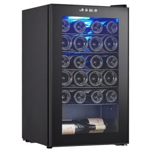 24-Bottle Wine Cooler with Digital Temp Control