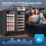 Tylza 30" Dual Zone Wine and Beverage Fridge