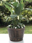 Copper Whiskey Barrel Planters Set of 2