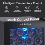 24-Bottle Wine Cooler with Digital Temp Control