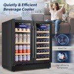 Tylza 30" Dual Zone Wine and Beverage Fridge
