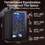 24-Bottle Wine Cooler with Digital Temp Control